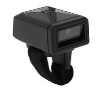 Yunseity Escáner de Código de Barras de Anillo Inalámbrico 1D, 2.4G Bluetooth USB Mini Lector de Código de Barras de Dedo Portátil, Escáner de Código de Barras de Dedo para Computadoras