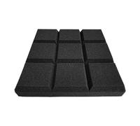Yunseity Espuma de Aislamiento Acústico de Forma Cuadrada, Cuñas de Espuma de Estudio Insonorizadas, 6 Paneles de de 1,97 Pulgadas para Montaje en Pared/techo, Ideal para Cine en Casa/oficinas (12PCS)