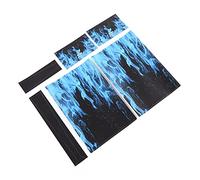 Yunseity Etiqueta Engomada de la Cubierta de la Decoración de la Piel de la Consola de Juegos con Patrón de Llama Fina, Pegado Repetible y sin Pegamento, Pegatinas de Controlador para, 4 Pegatinas