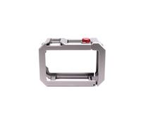 Yunseity Funda Protectora de Metal para Action 5 Pro 4 3, Marco Ligero de Aleación de Aluminio a Prueba de Golpes con Panel Lateral Magnético, Soporte para Zapata Fría y Orificio para (Rojo Titanio)