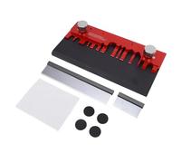 Yunseity Herramienta Dobladora de Piezas de Grabado de Metal para Ensamblaje de Modelos a Escala, Dispositivo Doblador de Aleación de Aluminio con Bordes Ajustables y Mecanismo de Resorte para