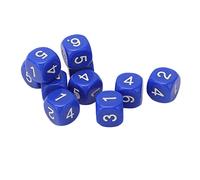 Yunseity Juego de 20 Dados Numéricos de 6 Caras, Cubos de Plástico de 1,6 Cm con Esquinas Redondas para Juegos de Mesa y Herramientas de Enseñanza de Matemáticas en el Aula, Bloques Multicolores