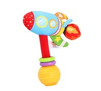 Yunseity Juguete Sonajero para Bebé De Tela Suave, Campana Linda con Formas De Vehículos para El Desarrollo Auditivo, Regalo Perfecto para Bebés, Barco/Coche/Avión/Cohete, 1.8 * 6.3in (Sonajero de