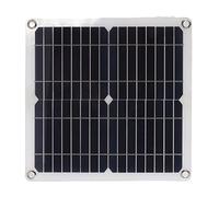 Yunseity Kit de Panel Solar Monocristalino de 200W 12V, de Energía Portátil para Acampar Senderismo Montañismo con Controlador Línea de Carga de Vehículo y Abrazadera de Salida (100A)
