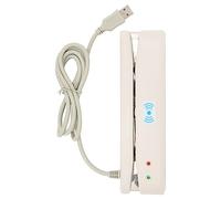 Yunseity Lector de Tarjetas de Crédito Magnético USB, para POS Bancario, Compatible con Tarjeta de Banda Magnética, con Indicador de Estado LED