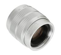 Yunseity Lente Telecina Lente, Enfoque de la Empresa Portátil Reduce el Resplandor F1.7 Apertura Grande 35 Mm 2/3 de Enfoque Manual para C Instalación de Cámara sin Espejo (Silver)