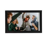 Yunseity Marco de Imagen Digital de 15.6 Pulgadas, 32 GB Memory HD Touch Scream Frames Smart Photo Rotation Auto con Conector para Auriculares de 3.5 Mm para la Casa (Enchufe de la UE)