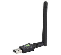 Yunseity Mini USB WiFi Adaptador Antena Receptora 600Mbps 2.4GHz + Tarjeta de Red Inalámbrica 5Ghz para, Tapón y Juego
