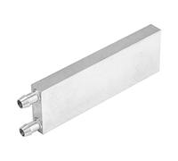 Yunseity Radiador de Cpu de Aluminio Bloque de Refrigeración por Agua Enfriador de Agua Líquida Disipador de Calor, Canal Doble en Forma de u, Tasa de Fuga de Menos de Mbar.l/s (40 * 80 * 12 mm)