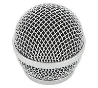 Yunseity Reemplazo de la Cabeza de la Pelota de la Rejilla del Micrófono de Acero en espiral: Filtro de Espuma, Protección del Parabrisas para PG58 BLX288, Cubierta de Micrófono Universal