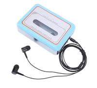 Yunseity Reproductor de Cinta de Casete, Convertidor Digital USB Portátil a MP3 con Altavoz Incorporado y Conector para Auriculares de 3,5 Mm para Reproducción de Cintas Antiguas y Grabación de (BLUE)