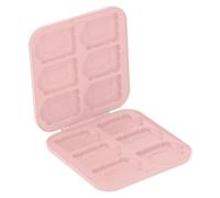 Yunseity Soporte de Tarjetas de Juego, Ranuras de Silicio de Gran Capacidad Protective 12 en 1 Caso de Almacenamiento de Tarjetas de Juego Impermeables Caso de PC para de Memoria (Pink)