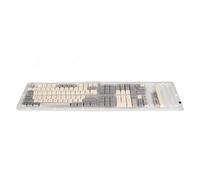 Yunseity Teclas de Teclado Mecánico, 126 Teclas, Pbt en Inglés, de Bricolaje Minimalistas por Sublimación de Tinte para la Mayoría de Teclados de 61, 64, 68, 72, 82, 84, 87,