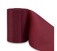 YUNSHANGHE 1 rollo de cinta de raso satén 9,5 cm x 20 m, cinta de satén grande para decoración boda cumpleaño, ceremonia de apertura, lazos para sillas, envolver regalos, manualidades (burdeos)