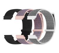 Yunshare Correa de nailon de 20 mm compatible con Samsung Galaxy Watch 7 6 5 4 40 mm 44 mm/Garmin Vívoactive 6/5/3/3 Music/Forerunner 570 42 mm/55/158/165/245/645/Amazift Active 2/Active para mujer y
