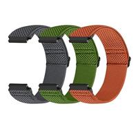 Yunshare Correa de reloj de liberación rápida de 18 mm, 19 mm, 20 mm, 22 mm, 24 mm, correas elásticas de nailon para reloj Samsung Galaxy Watch/Garmin/Fossil/Amazfit/Huawei, 3 piezas, 24mm, No es una