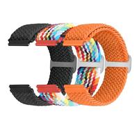 Yunshare Correa elástica trenzada de cierre rápido, 18 mm, 19 mm, 20 mm, 22 mm, 24 mm, nailon, correa de reloj para Samsung, Garmin, Fossil, Amazfit, Huawei Watch, 3 unidades