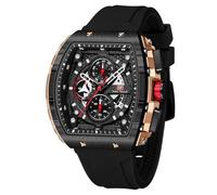 YUNSML Reloj de pulsera para hombre, de moda, deportivo, de lujo, cronógrafo, impermeable, para vestir, negocios, trabajo, esfera cuadrada, analógico, calendario luminoso, reloj de pulsera para
