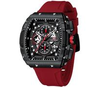 YUNSML Reloj de pulsera para hombre, de moda, deportivo, de lujo, cronógrafo, impermeable, para vestir, negocios, trabajo, esfera cuadrada, analógico, calendario luminoso, reloj de pulsera para