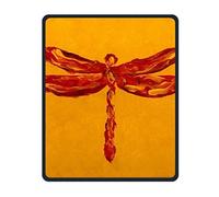 Yunteng Precisión Cosido y Durable Dragonfly Oil Custom Mouse Pad Alfombrillas Impermeables con Base de Goma Antideslizante para Juegos de Oficina Estudio de alfombras para Hombres y Mujeres
