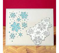 YunTrip - Troqueles de corte de metal con forma de copo de nieve para manualidades, álbumes de recortes, manualidades, tarjetas, decoración de Navidad