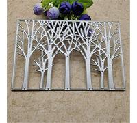 Yuntrip - Troqueles de corte de metal para hacer tarjetas, plantillas de corte de fondo, plantillas para manualidades, álbumes de recortes, tarjetas de papel, manualidades decorativas, fondo de árbol