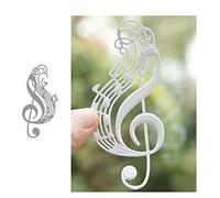 YunTrip - Troqueles de corte para hacer tarjetas, notas musicales de metal para manualidades, álbumes de recortes, grabado, manualidades, tarjetas de papel decorativas