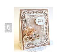 YunTrip - Troqueles de corte para tarjetas, diseño de flores de encaje, plantillas de corte de metal para manualidades, álbumes de fotos, manualidades para tarjetas de felicitación/invitación