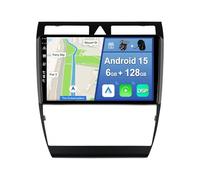 YUNTX [6GB+128GB] Android 15 2 DIN Autoradio para Audi A6 C5 S6 1997-2004-[Integrado CarPlay/Android Auto/DSP/GPS]-IPS 2.5D 9” Touch Screen-CAM+Mic-Soporte Dab/Bluetooth 5.0/AHD Cámara/Mirror Link