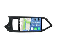 YUNTX [6GB+128GB] Android 16 2 DIN Autoradio para Kia Morning 2 Picanto LHD 2011-2017-[Integrado CarPlay/Android Auto/DSP/Mirror Link/GPS Navi/Bluetooth 5.0/AHD Cámara]-IPS 9" Touch Screen