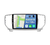 YUNTX [6GB+128GB] Android 16 2 DIN Autoradio para KIA Sportage KX5 2016-2018-[Integrado CarPlay/Android Auto/DSP/GPS]-IPS 9 Pulgada Touch Screen-CAM+Mic-Dab/Bluetooth 5.0/AHD Cámara
