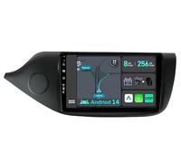 YUNTX [8GB+256GB] Android 14 2 DIN Autoradio para Kia CEE'd CEED JD (2012-2018)-[Integrado CarPlay/Android Auto/DSP/GPS]-IPS 2.5D 9”Touch Screen-CAM+Mic-Soporte Dab/Bluetooth 5.0/AHD Cámara