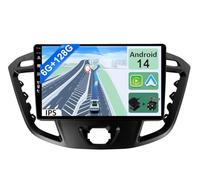 YUNTX Android 14 [6GB+128GB] 2 DIN Autoradio para Ford Tourneo/Transit/Custom（2013-2021）- [Integrado CarPlay/Android Auto/DSP/GPS]-IPS 9” Touch Screen-Cámar Mic-Dab/Control del Volante/360 Cámara