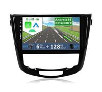YUNTX Android 15 [6GB+128GB] Autoradio para Nissan X-Trail Qashqai j11 Rouge 2014 to 2017-[Integrado CarPlay/Android Auto/DSP/GPS]-Free Cámara&Mic-2 DIN/Dab/Control del Volante/Arranque rápido/BT 5.0