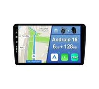 YUNTX Android 16 Octa Core 6GB+128GB Radio de Coche con CarPlay Android Auto Cámara DSP 9 Pulgadas IPS Pantalla táctil Soporte Dab AHD Cámara GPS Bluetooth Mirror Link para Audi A3 8P/8PA (2003-2013)