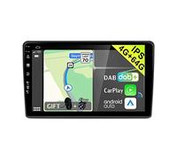 YUNTX [DAB-4G+64G] Android 14 2 DIN Radio Coche para FIAT Ducato/Peugeot Boxer/Citroen Jumper-[Incorporado Dab+/CarPlay/Android Auto/DSP/GPS]-IPS 2.5D 9”-Mic+Cámara-Bluetooth 5.0/Control del Volante