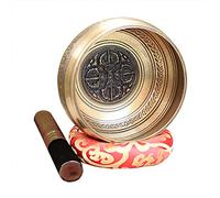 YUNVJIG Regalo Relajación Meditación Yoga Apacible Mindfulness Decoración para El Hogar Juego De Cuencos Tibetanos,A