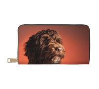 YUNWEIKEJI Adorable Perro cacatúa, Carteras Cartera de Gran Capacidad para Hombres y Mujeres Carteras Tarjeta de crédito Cartera de Cuero de Microfibra