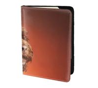 YUNWEIKEJI Adorable Perro cacatúa, Funda para Pasaporte Cartera de Viaje de Cuero PU Funda para Pasaporte Fundas para Pasaporte 5,5 Pulgadas