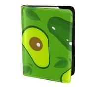 YUNWEIKEJI Aguacate sobre Alimentos y Bebidas Verdes, Funda para Pasaporte Cartera de Viaje de Cuero PU Funda para Pasaporte Fundas para Pasaporte 5,5 Pulgadas