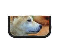 YUNWEIKEJI Akita Inu Bokeh Mascotas Perros Akita Inu, Estuche para lápices, Estuche para lápices de Lona Bolsa para cosméticos de Gran Capacidad