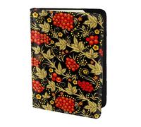 YUNWEIKEJI Arándano Ruso Tradicional, Funda para Pasaporte Cartera de Viaje de Cuero PU Funda para Pasaporte Fundas para Pasaporte 5,5 Pulgadas