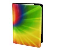 YUNWEIKEJI Arco Iris teñido Anudado, Funda para Pasaporte Cartera de Viaje de Cuero PU Funda para Pasaporte Fundas para Pasaporte 5,5 Pulgadas