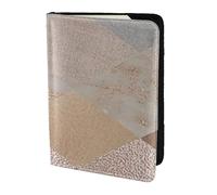 YUNWEIKEJI Argyle de mármol de Oro Rosa cobrizo y Rubor, Funda para Pasaporte Cartera de Viaje de Cuero PU Funda para Pasaporte Fundas para Pasaporte 5,5 Pulgadas