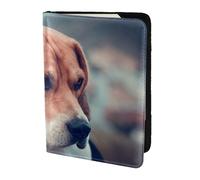 YUNWEIKEJI Beagle Cachorro Perros Mascotas Beagle, Funda para Pasaporte Cartera de Viaje de Cuero PU Funda para Pasaporte Fundas para Pasaporte 5,5 Pulgadas