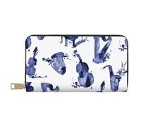YUNWEIKEJI Blues Saxofón Piano Violonchelo Bajo, Carteras Cartera de Gran Capacidad para Hombres y Mujeres Carteras Tarjeta de crédito Cartera de Cuero de Microfibra