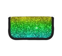 YUNWEIKEJI Brillo Arcoiris Multicolor, Estuche para lápices, Estuche para lápices de Lona Bolsa para cosméticos de Gran Capacidad
