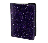 YUNWEIKEJI Brillo Morado Amatista Oscuro, Funda para Pasaporte Cartera de Viaje de Cuero PU Funda para Pasaporte Fundas para Pasaporte 5,5 Pulgadas