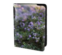 YUNWEIKEJI Bulldog Francés Se Encuentra En Diseño De Flores, Funda para Pasaporte Cartera de Viaje de Cuero PU Funda para Pasaporte Fundas para Pasaporte 5,5 Pulgadas