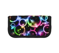 YUNWEIKEJI Burbujas Arcoiris, Estuche para lápices, Estuche para lápices de Lona Bolsa para cosméticos de Gran Capacidad